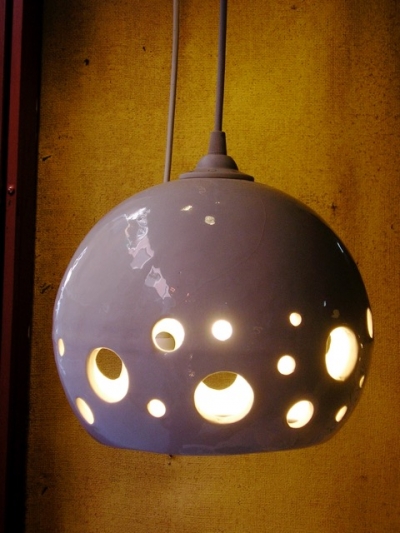 Lámpara bola de cerámica arte-hoy por Pedro León